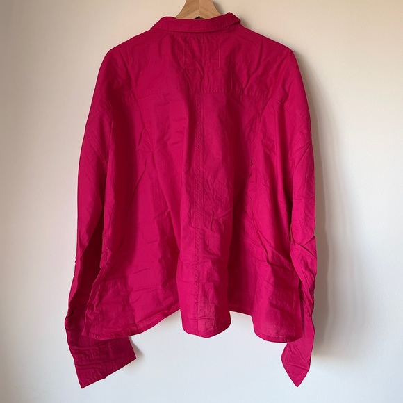NEW Free People Remade Poplin Shirt In Punch Pink - Picture 11 of 13